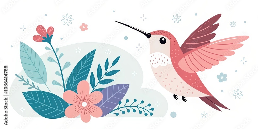 minimalist cute cartoon hummingbird background minimalist cute cartoon hummingbird background
