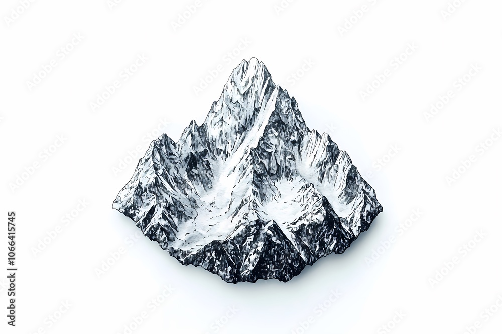 Majestic Mountain Under Clear Sky
