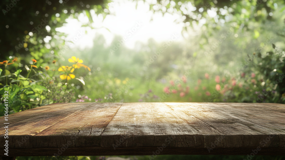 wooden table with nature wooden table with nature