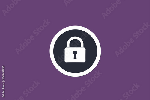 minimalist icon for Internet security AI generated image