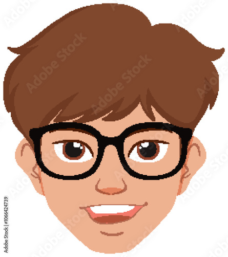 Smiling Man with Glasses