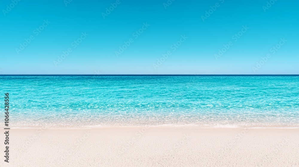 Crystal Blue Waters on a Summer Beach Day Crystal Blue Waters on a Summer Beach Day