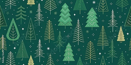 minimalist green christmas wallpaper