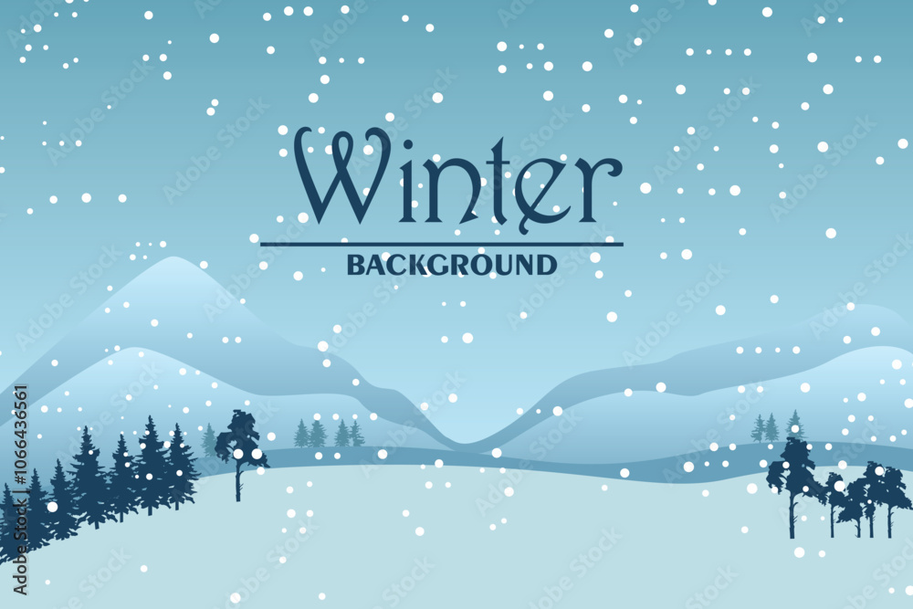 Winter Background Art & Illustration Winter Background Art & Illustration
