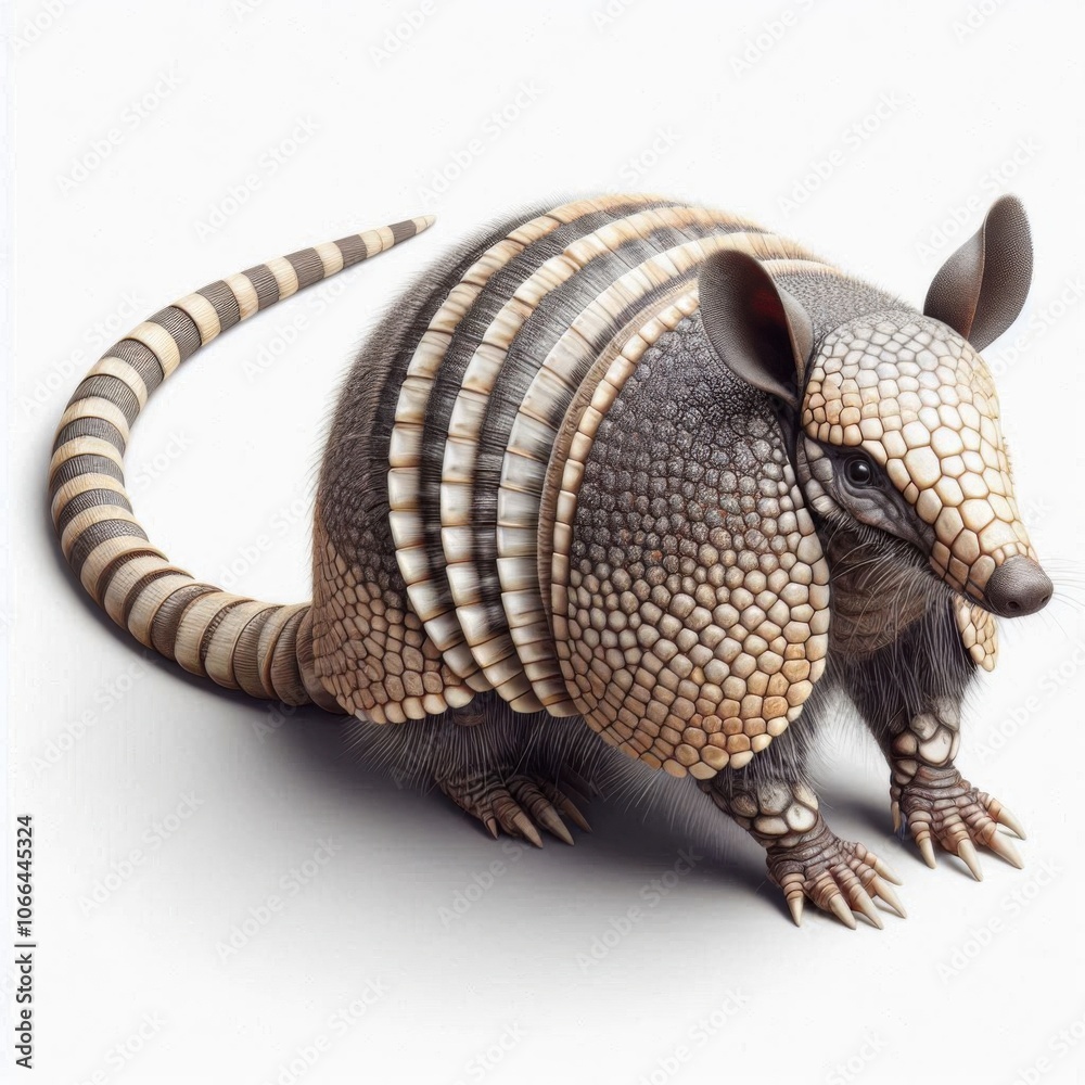 Armadillo isolated on White background 1 Armadillo isolated on White background 1