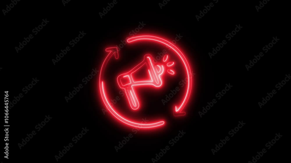 Glowing Arrows Icon and Symbol in HD Video Neon Animation on Black Background Glowing Arrows Icon and Symbol in HD Video Neon Animation on Black Background