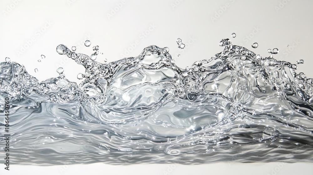 Experience Elegance: A Stunning Poster of Cascading Clear Water Creating Sparkling Droplets on a White Backdrop – Perfect for Sports Interiors and Refreshing Atmospheres! Experience Elegance: A Stunning Poster of Cascading Clear Water Creating Sparkling Droplets on a White Backdrop – Perfect for Sports Interiors and Refreshing Atmospheres!
