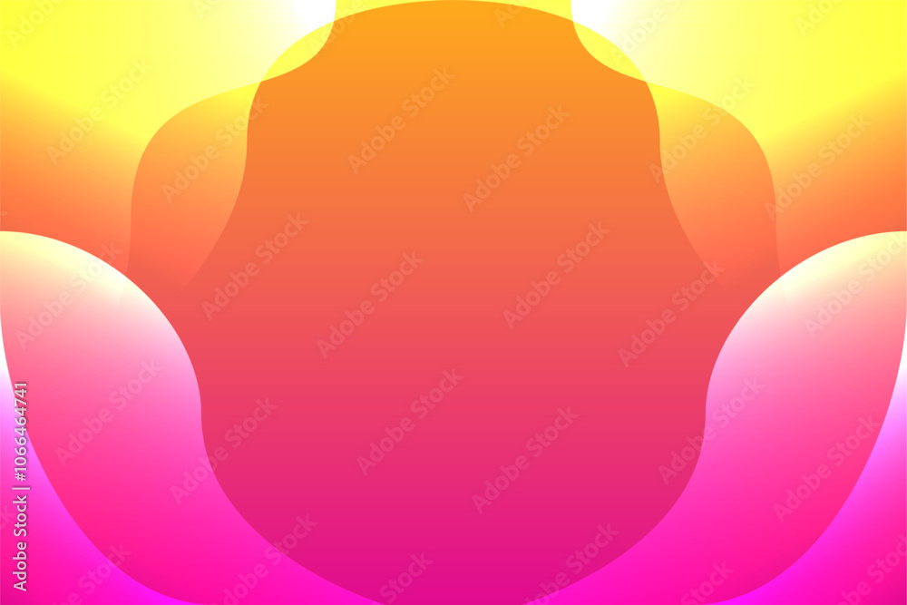 Pink And Yellow Abstract Background Style