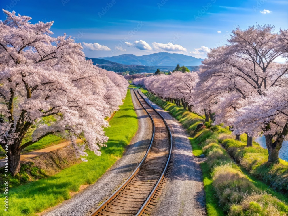 Captivating Landscape of Ogawara Sakura Line in Ogawara Town, Miyagi Prefecture: A Stunning Display of Cherry Blossoms Along the Scenic Route Captivating Landscape of Ogawara Sakura Line in Ogawara Town, Miyagi Prefecture: A Stunning Display of Cherry Blossoms Along the Scenic Route