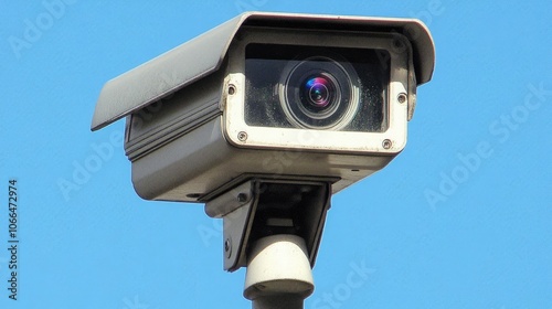 Surveillance Camera on a Clear Day