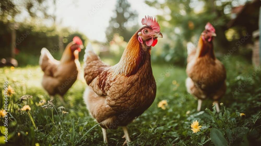 Chickens on farms , Generative AI Chickens on farms , Generative AI