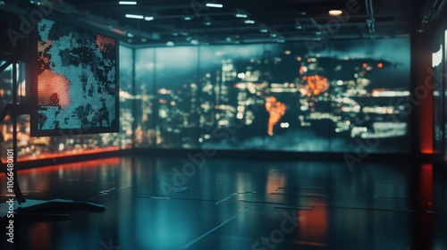 Background of world news program. 