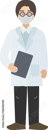 Male researcher icon