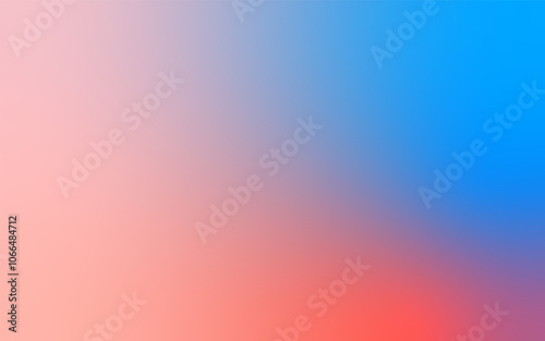 Soft Gradient Abstract Background: Minimalist Blend of Blue and Soft Red Tones