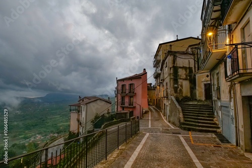 The town of Castelluccio Superiore in Basilicata, Italy. photo