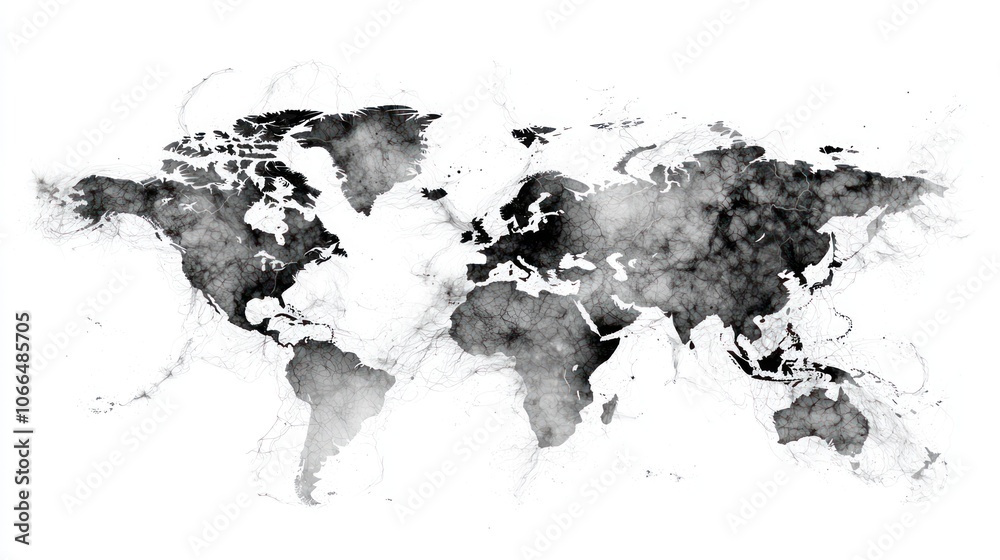 Fototapeta premium Explore global business opportunities through digital networking