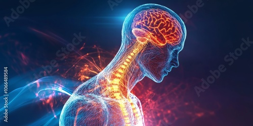 Neuropathic Pain Illustration of Nerve Dysfunction, Burning Sensation, and Hypersensitivity in Human Subject