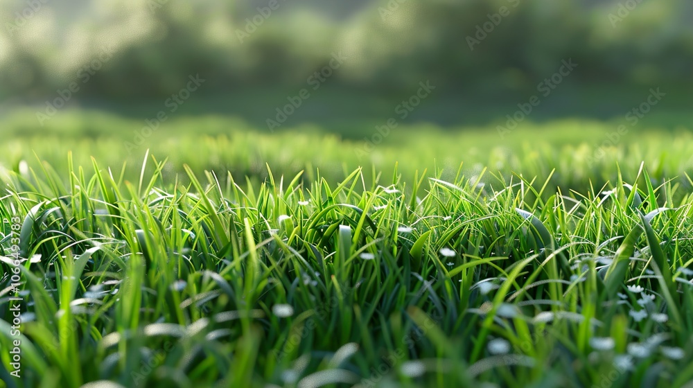 Close Up of Lush Green Grass Blades in a Meadow Close Up of Lush Green Grass Blades in a Meadow
