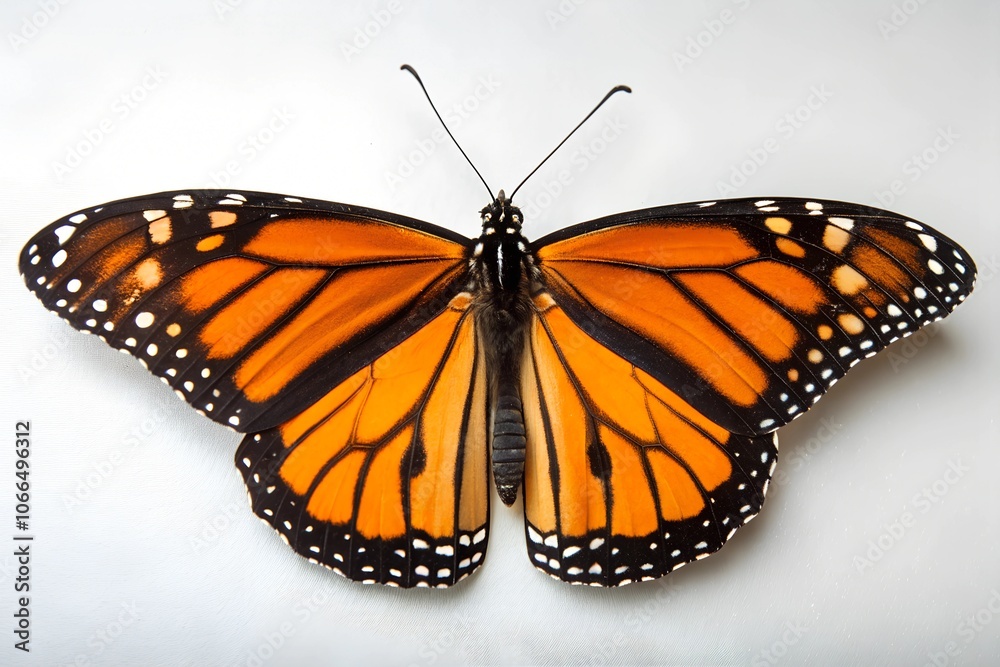 monarch butterfly on white background monarch butterfly on white background