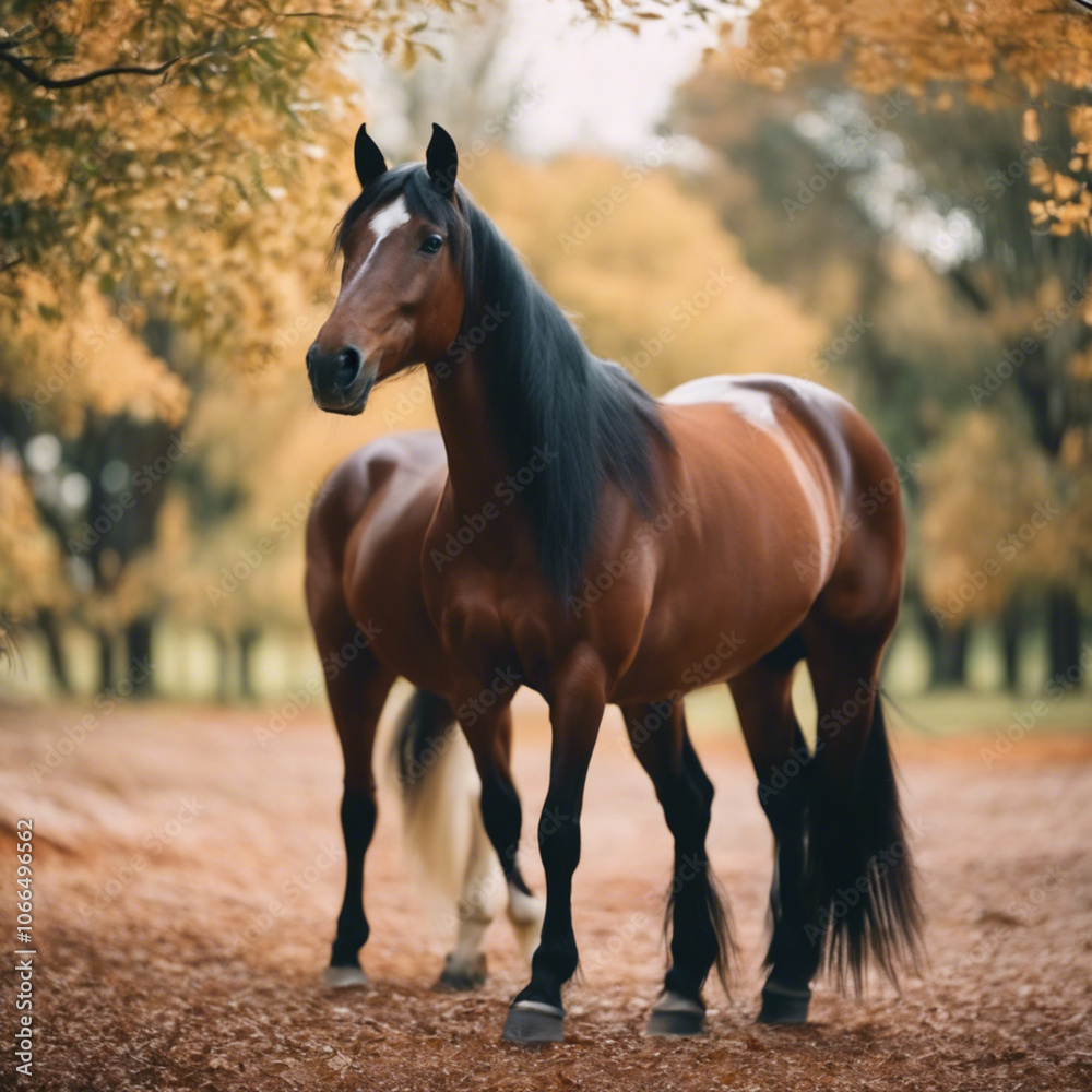 Fototapeta premium Horse Photograph Closeup