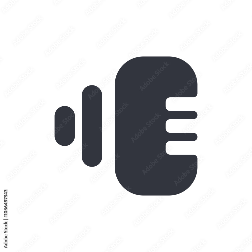 Microphone Logo Template Icon Microphone Logo Template Icon
