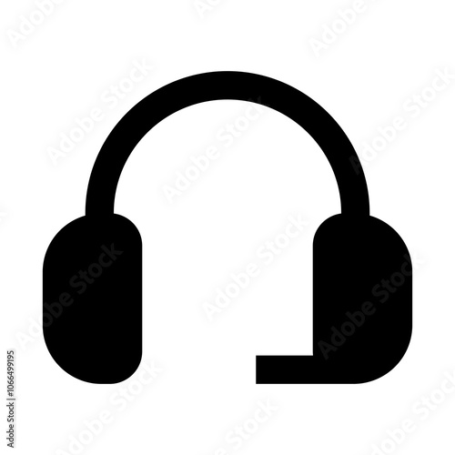 Headphones icon. headphones, music, audio, listen, sound, headset, earphones, device, speaker, electronic. Vector icon illustration