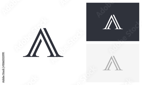 A logo, letter a, initial a logo design