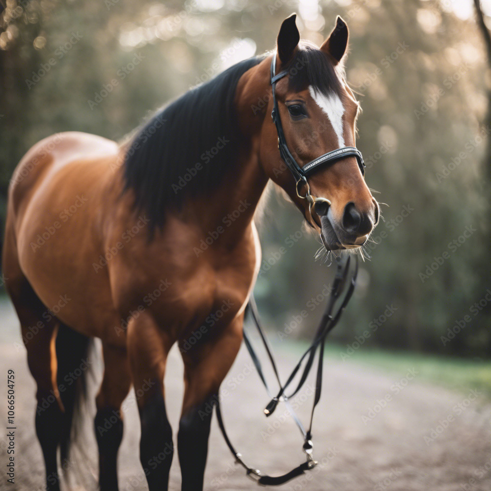 Obraz premium Horse Photograph Closeup