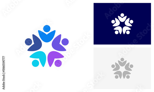 Community logo, teamwork logo design