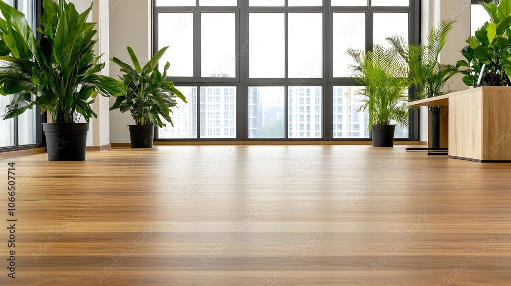 Fototapeta premium Modern Office Wooden Floor