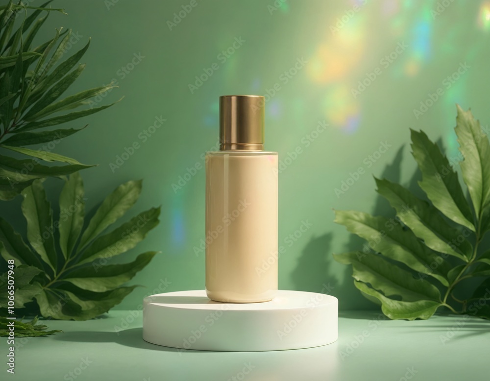 a photo of cosmetic bottle with background for advertisement a photo of cosmetic bottle with background for advertisement