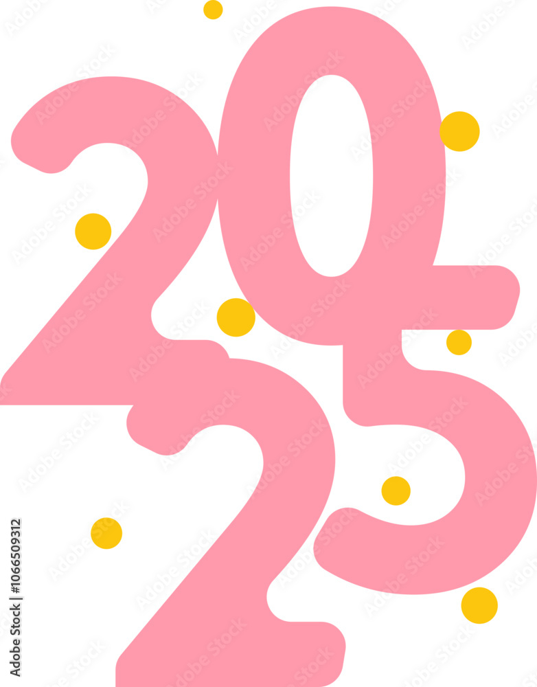 New Year 2025 Typography New Year 2025 Typography