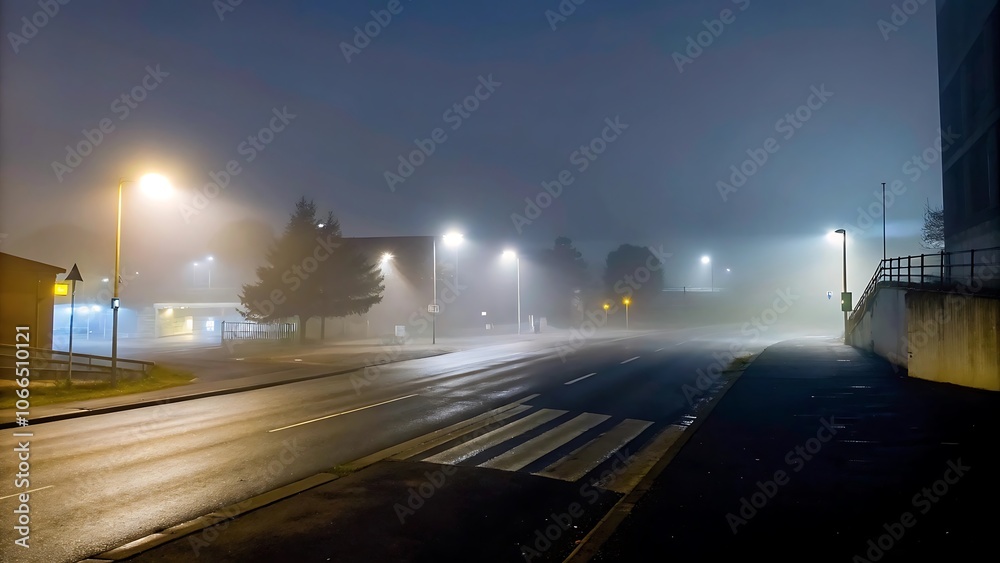 Fog in the night city after rain.jpg Fog in the night city after rain.jpg
