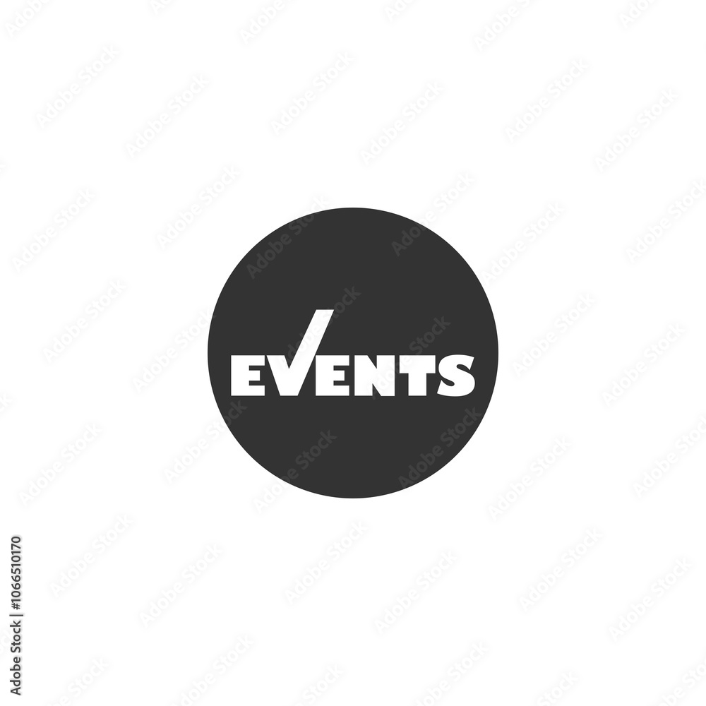Event letter icon isolated on transparent background Event letter icon isolated on transparent background
