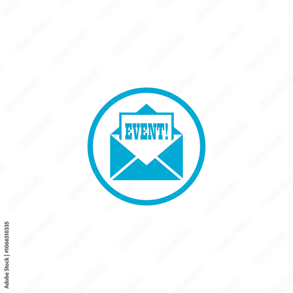Event letter icon isolated on transparent background Event letter icon isolated on transparent background