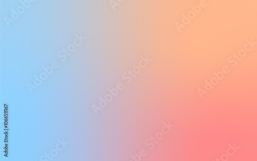 Soft Gradient Abstract Background: Minimalist Blend of Blue and Soft Red Tones
