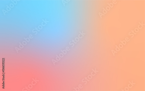 Soft Gradient Abstract Background: Minimalist Blend of Blue and Soft Red Tones