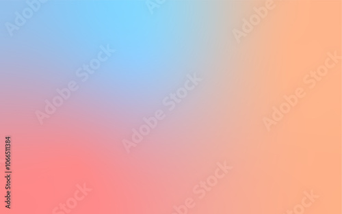 Soft Gradient Abstract Background: Minimalist Blend of Blue and Soft Red Tones