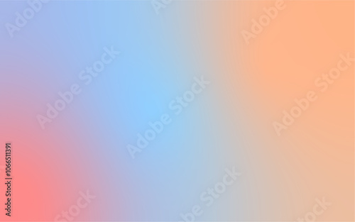 Soft Gradient Abstract Background: Minimalist Blend of Blue and Soft Red Tones