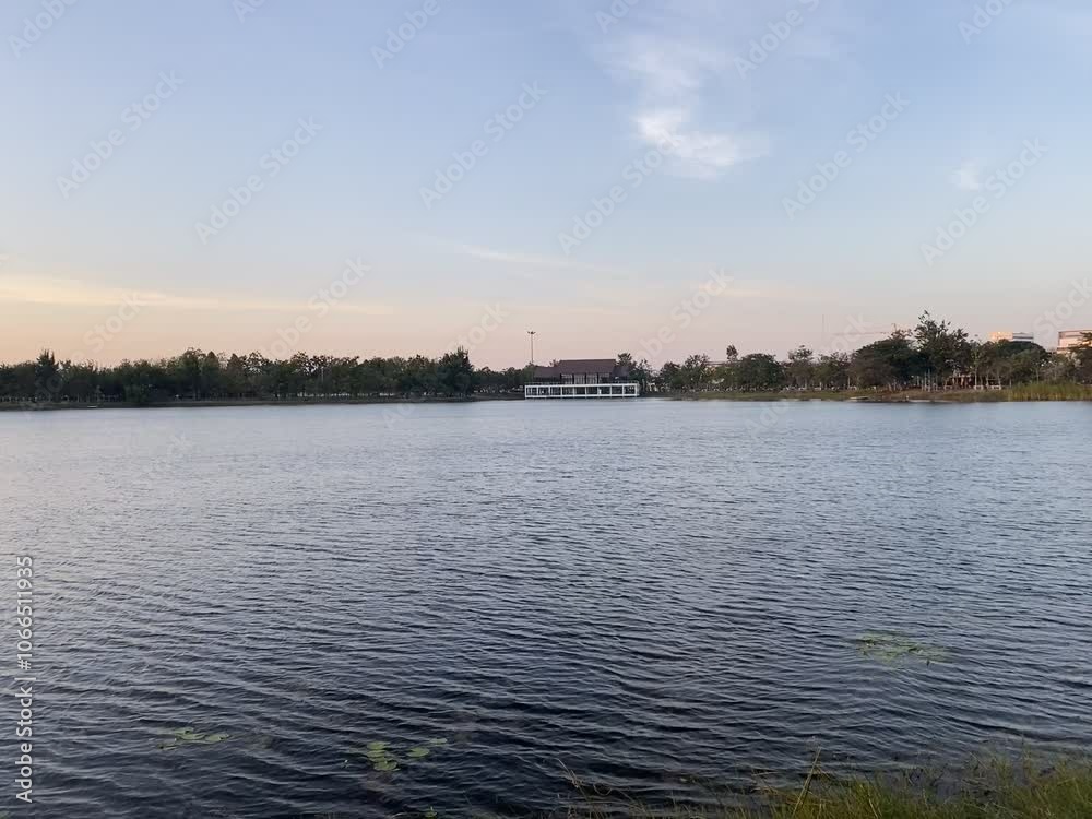 Water waves in Suan Mai Lake Surin, Thailand Water waves in Suan Mai Lake Surin, Thailand