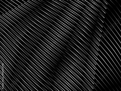 Abstract art geometric background with abstract 3d black white stripes pattern. Black and white optical illusion with waves and transitions.