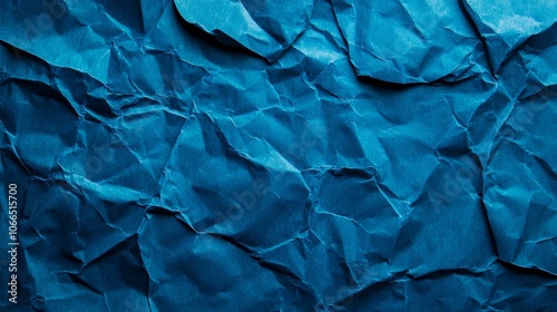 Wallpaper Mural Crumpled blue paper texture background, a versatile backdrop for design projects with wrinkled and folded effects Torontodigital.ca