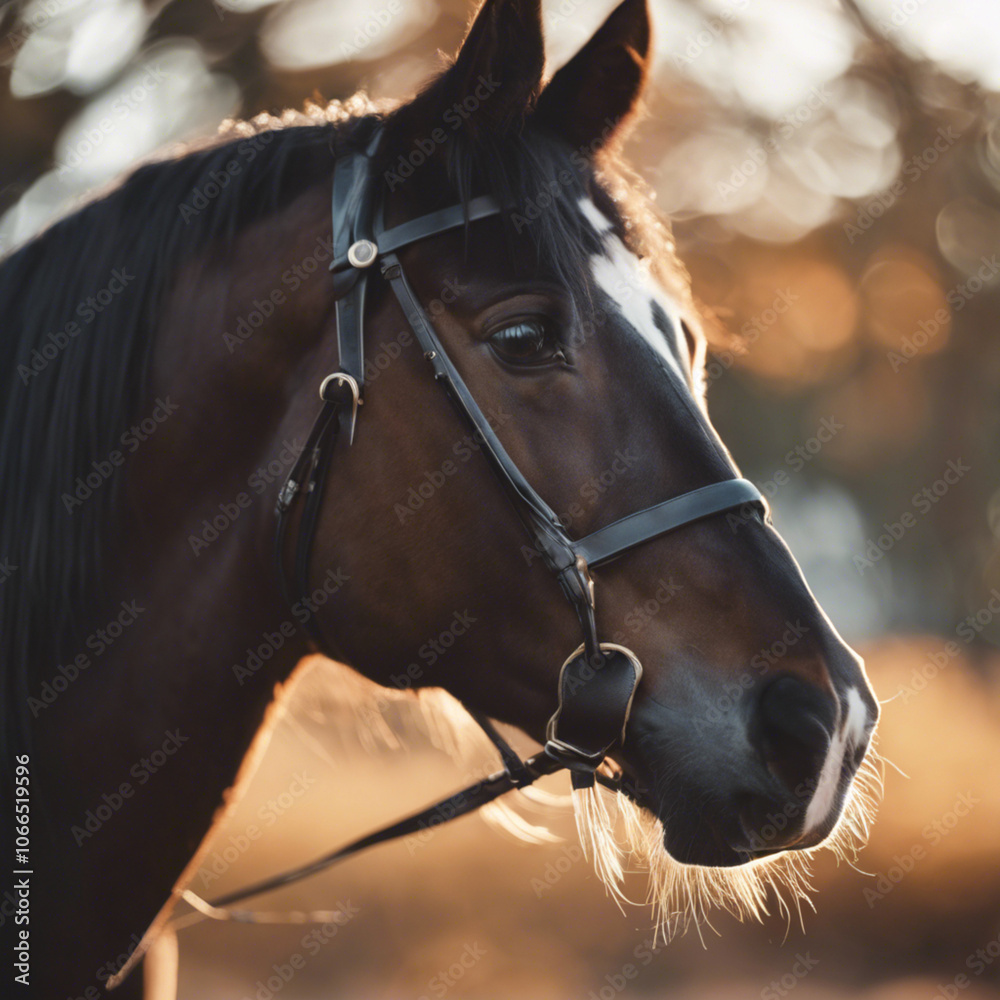 Fototapeta premium Horse Photograph Closeup