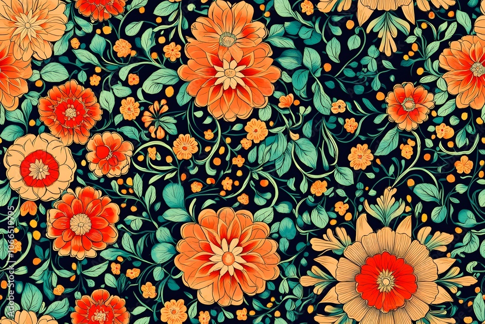 Victorian floral mandala pattern Victorian floral mandala pattern