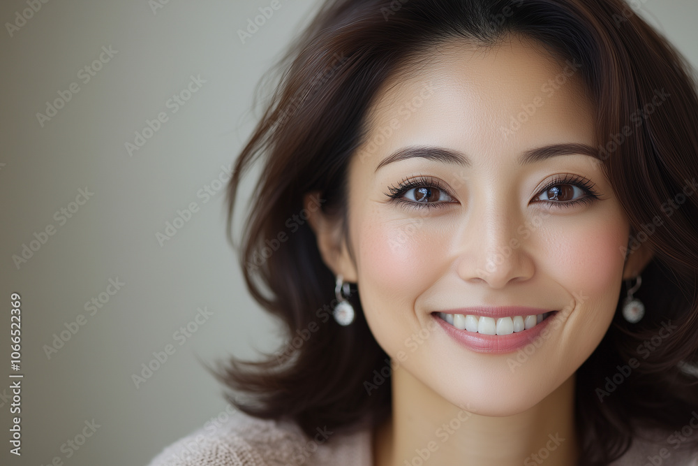ミドルエイジの日本人女性のポートレート ミドルエイジの日本人女性のポートレート