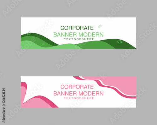 Moden Banner Vector