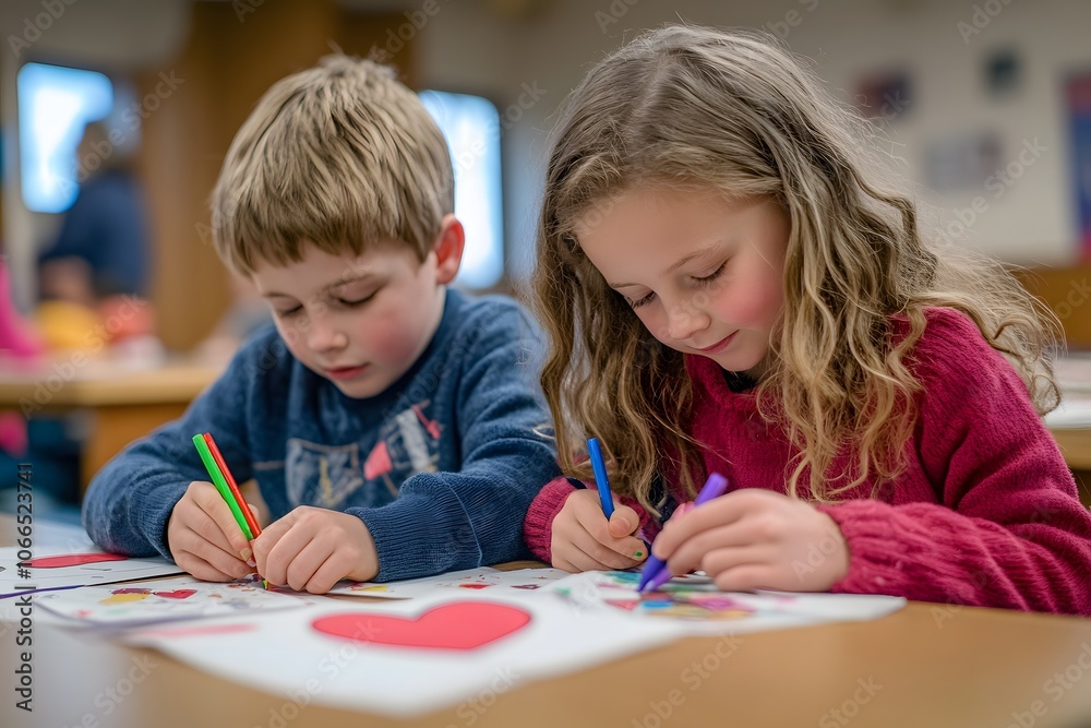 Children’s Valentine’s Day card-making Children’s Valentine’s Day card-making