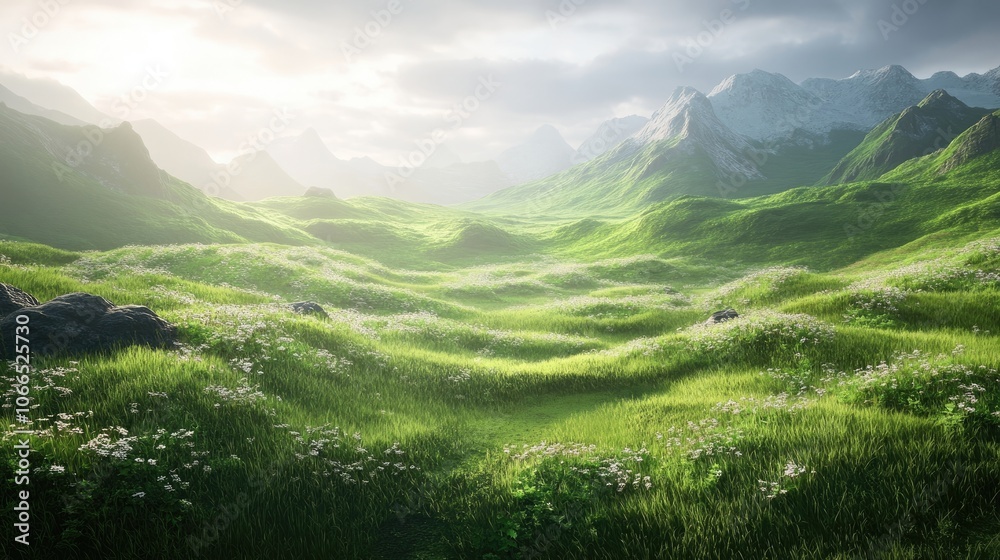 Stunning Nordic landscape featuring lush grassy hills, inviting viewers to explore the serene beauty of the scenery. Perfect for capturing the essence of Nordic landscapes, with ample copy space. Stunning Nordic landscape featuring lush grassy hills, inviting viewers to explore the serene beauty of the scenery. Perfect for capturing the essence of Nordic landscapes, with ample copy space.