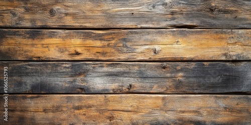 Texture and background of weathered wooden planks, showcasing the rustic charm and character that age brings to the woods surface and overall appearance.