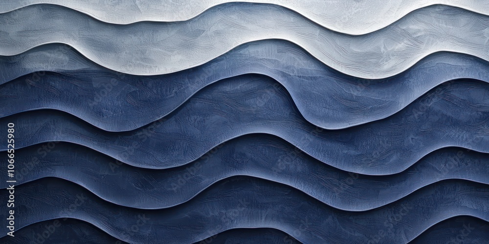 A textured wallpaper resembling deep ocean waves, with varying shades of dark blue to evoke a sense of calm and tranquility in a bathroom or relaxation area. A textured wallpaper resembling deep ocean waves, with varying shades of dark blue to evoke a sense of calm and tranquility in a bathroom or relaxation area.